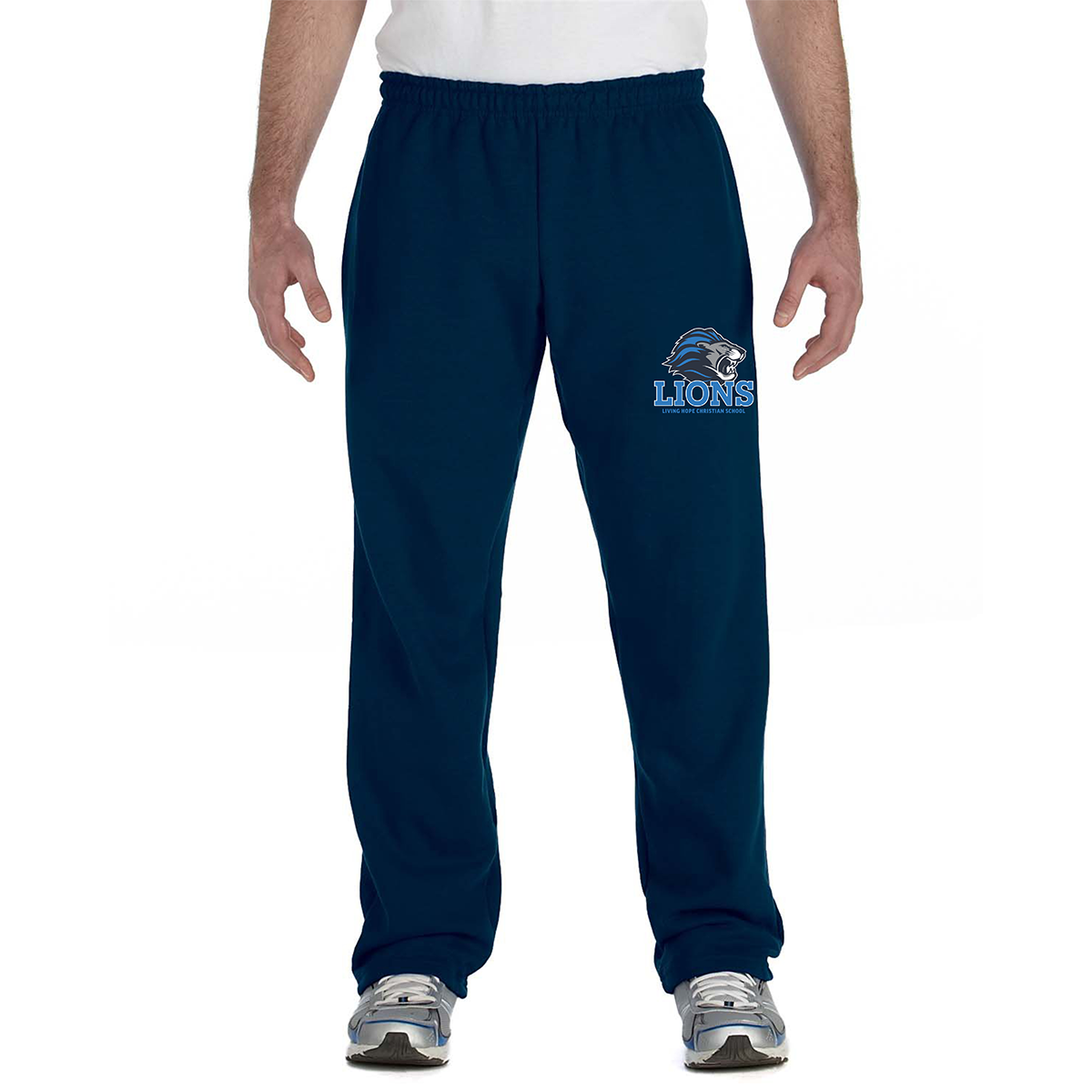 Adult Open Bottom Sweatpants with Pockets