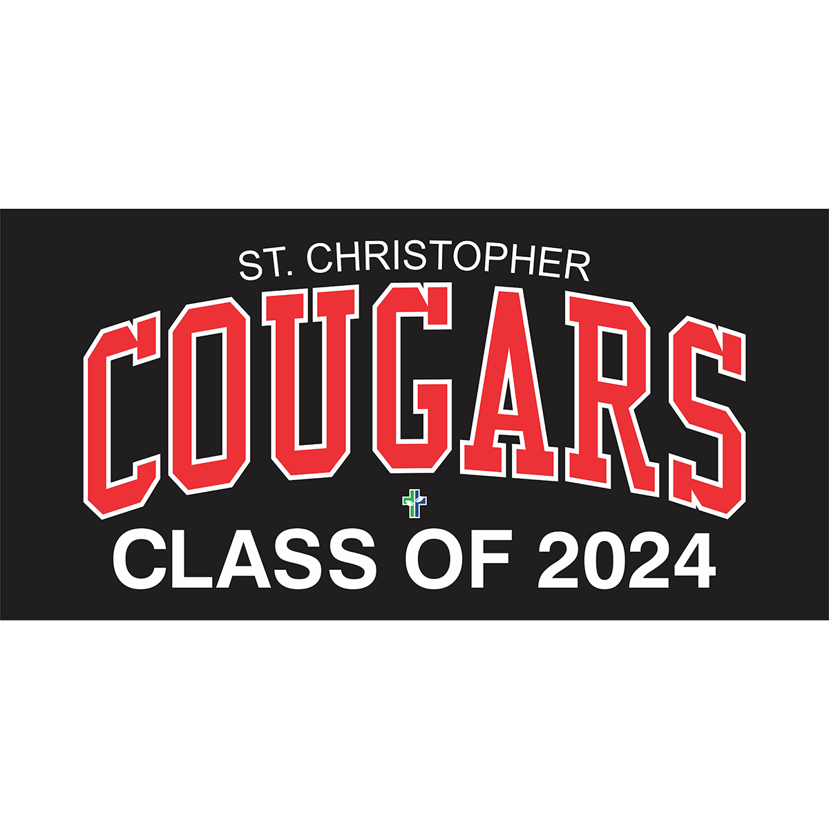 St. Christopher Cougars Class of 2024 Gradhoodie Embroidered STCC